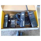 Box of wakie talkie radios. As shown. CASH ON SITE ONLY. PICKUP IS MONDAY MAY 11TH FROM 11 AM TO 4 PM. REGARDLESS WHAT THE SCHEDULE STATES.