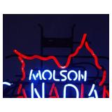 Vintage WORKING Molson Lager Neon Sign