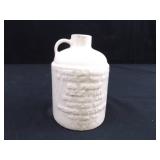 Antique Spongeware Advertising Pitcher and an Old Whiskey Jug