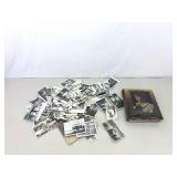 Large Lot of Black and White Photos and an Antique Photo Album