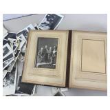 Large Lot of Black and White Photos and an Antique Photo Album