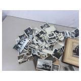 Large Lot of Black and White Photos and an Antique Photo Album
