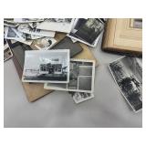 Large Lot of Black and White Photos and an Antique Photo Album