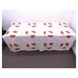 Hand Stitched 75" Patchwork Quilt