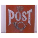 Vintage Metal POST Mailbox