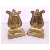 VERY HEAVY PM Craftsman SOLID BRASS Music Book Ends
