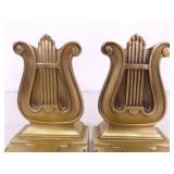 VERY HEAVY PM Craftsman SOLID BRASS Music Book Ends