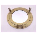 Vintage SOLID BRASS 10.75" Portal Mirror That Opens