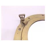 Vintage SOLID BRASS 10.75" Portal Mirror That Opens