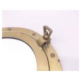 Vintage SOLID BRASS 10.75" Portal Mirror That Opens