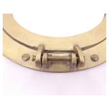 Vintage SOLID BRASS 10.75" Portal Mirror That Opens