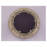 Vintage SOLID BRASS 10.75" Portal Mirror That Opens