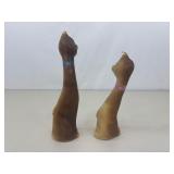 Unused Siamese Cat 11" Wax Candles