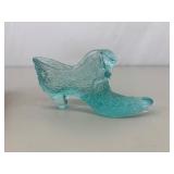 7 Fenton Glass Shoe Figurines