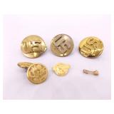Lot of Vintage Military Pins, Buttons, etc.