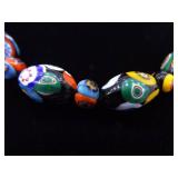 Vintage 20" Murano Millefiori Trade Bead Necklace