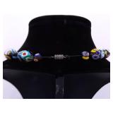 Vintage 20" Murano Millefiori Trade Bead Necklace
