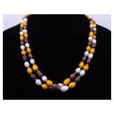 2 Authentic Baroque Pearl 48" Necklaces
