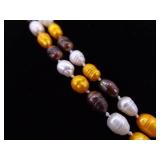 2 Authentic Baroque Pearl 48" Necklaces