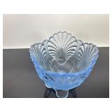 Vintage Mosser Glass Footed Bowl 3 Piece Set