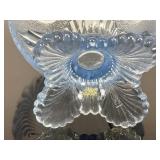 Vintage Mosser Glass Footed Bowl 3 Piece Set
