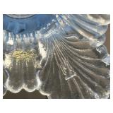 Vintage Mosser Glass Footed Bowl 3 Piece Set
