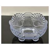 Vintage Mosser Glass Footed Bowl 3 Piece Set