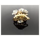 Vintage 2" Crown Trifari Patent Pending Brooch