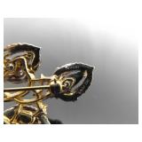 Vintage 2" Crown Trifari Patent Pending Brooch