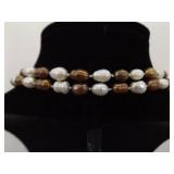 2 Authentic Baroque Pearl 48" Necklaces