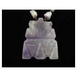 Authentic 23" Amethyst 2" Idol Necklace