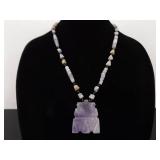 Authentic 23" Amethyst 2" Idol Necklace