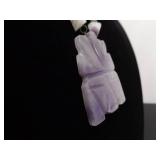 Authentic 23" Amethyst 2" Idol Necklace