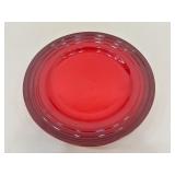 4 Le Creuset Cerise Cherry 12" Dinner Plates