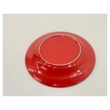 4 Le Creuset Cerise Cherry 12" Dinner Plates
