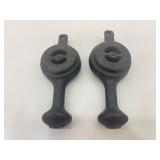 2 Antique Cast Iron Gas Burners for a Vintage Stove
