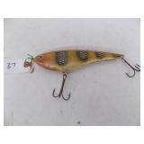 Vintage 8" Amma Bama Collector Musky Lure –1998 – Bill Looney – Hand‑Crafted Wooden Glide Bait