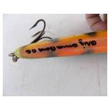 Vintage 8" Amma Bama Collector Musky Lure – Vintage 2000 – Bill Looney – Hand‑Crafted