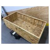 4 Foot Haul Master 1090 LB Capacity Utility Trailer with 12" Wheels and Custom Built Wooden Enclosure