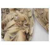 Resin Angel Wall Sconce Candle Holders 13.5" tall