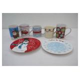 Christmas Plates and Mugs