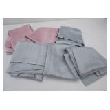 3 Sets of Blackout Curtains. 1 Pink & 2 Grey