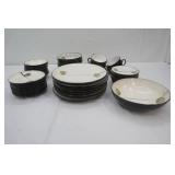 Stoneware Dinnerware Set. Gibson Elite Carrollton Stoneware