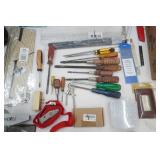 Large Lot of Hand Tools and Hardware