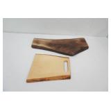 (2ct) New Finished Wood Slab Cutting Boards. Charcuterie Boards