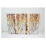 Canvas Art Print. 36"x 24" "White Forest" by Lisa Audit