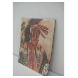 Vintage Native American Art Print Poster 16x20"