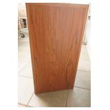 2-Drawer Metal File Cabinet. Wood Grain Finish 15"x18"x28"