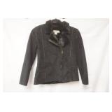 Lucky Brand Kids Size Large Black Suede Jacket