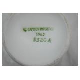 Vintage 1963 Relpo Ceramic White Hobnail Chalice Planters. Samson Imports. 5320A; 5320B. MCM